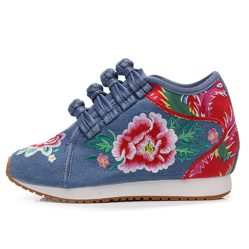 Zapatillas de lona bordada