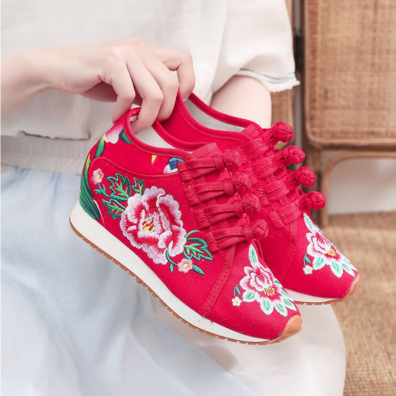 Zapatillas de lona bordada