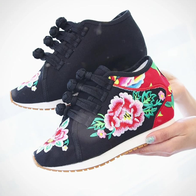 Zapatillas de lona bordada