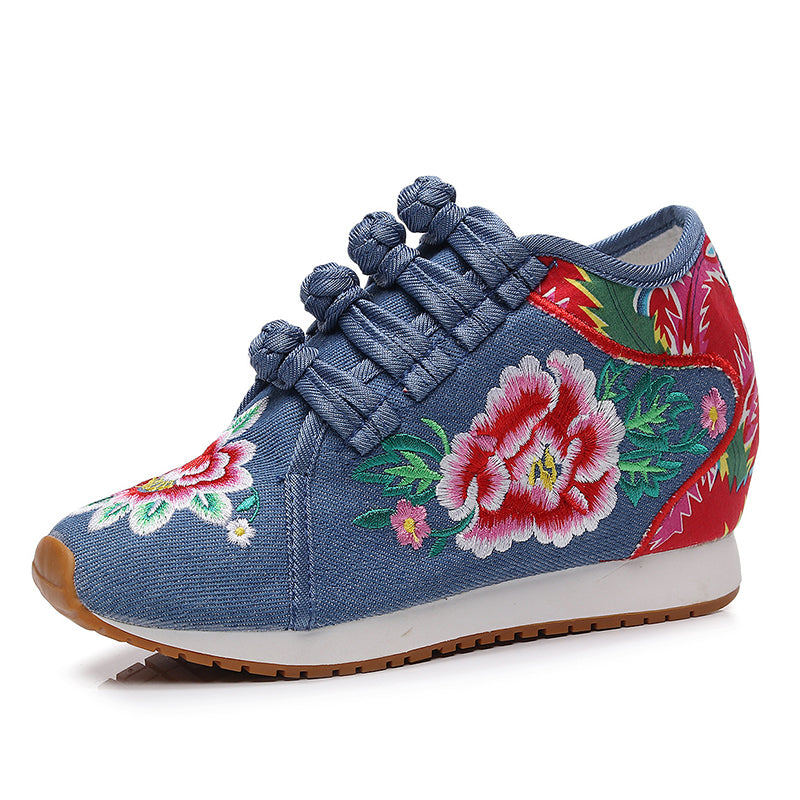 Zapatillas de lona bordada