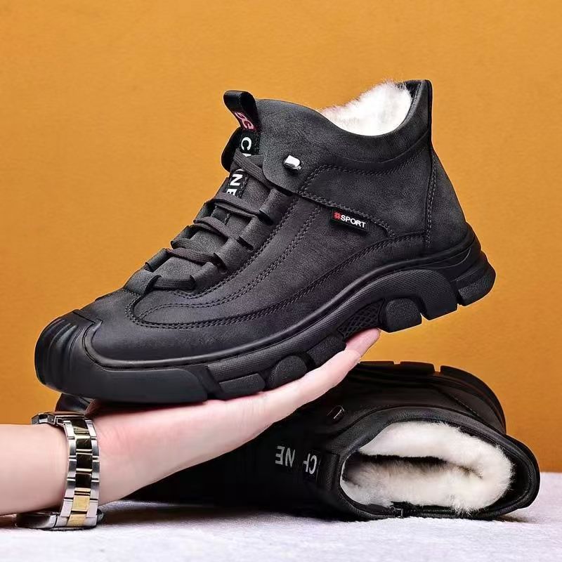 Zapatos de polar cómodos de invierno para hombre