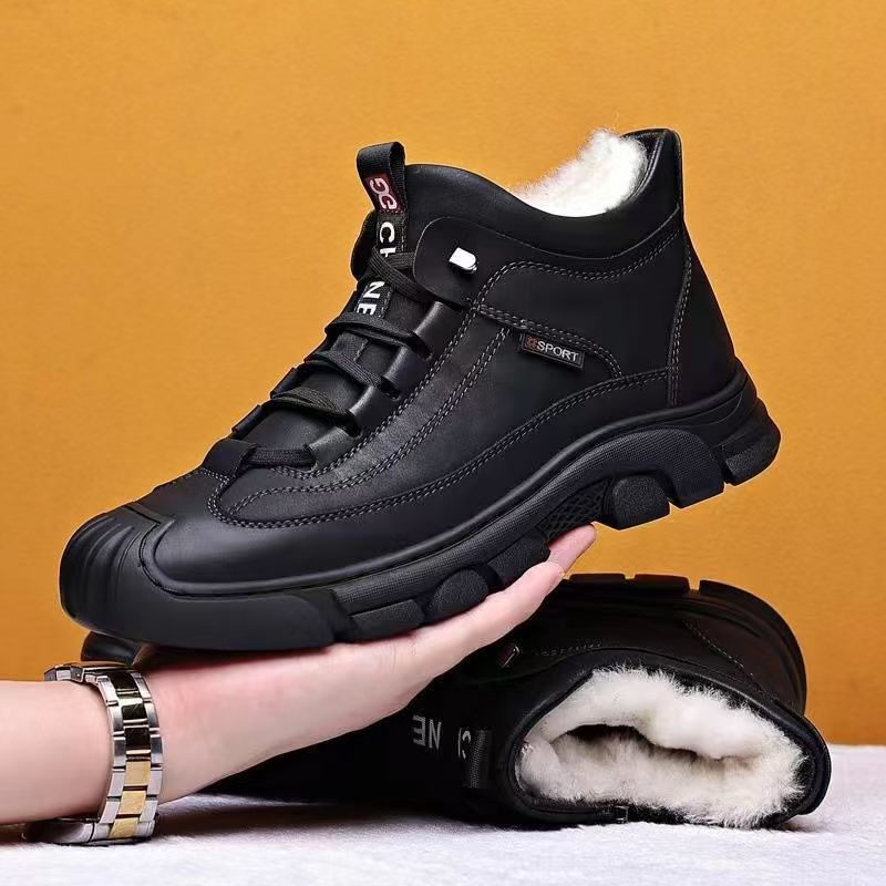 Zapatos de polar cómodos de invierno para hombre