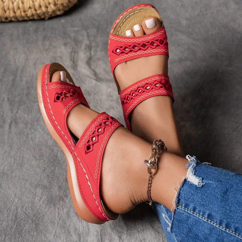 Sandalias de plataforma casuales de moda para mujer