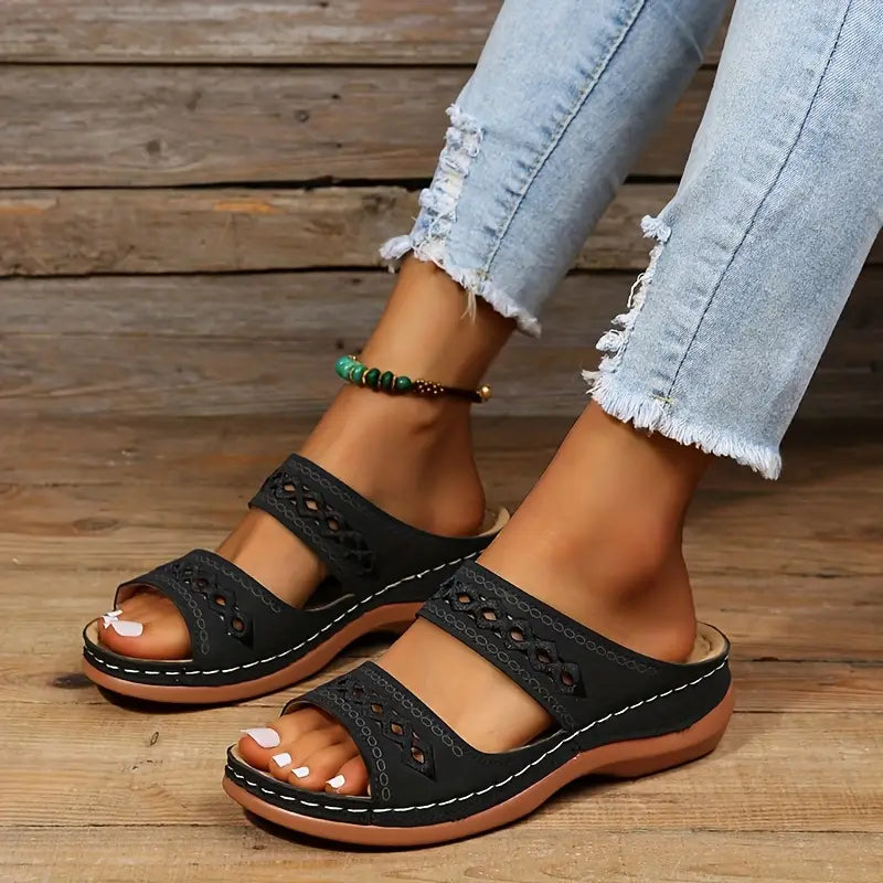Sandalias de plataforma casuales de moda para mujer