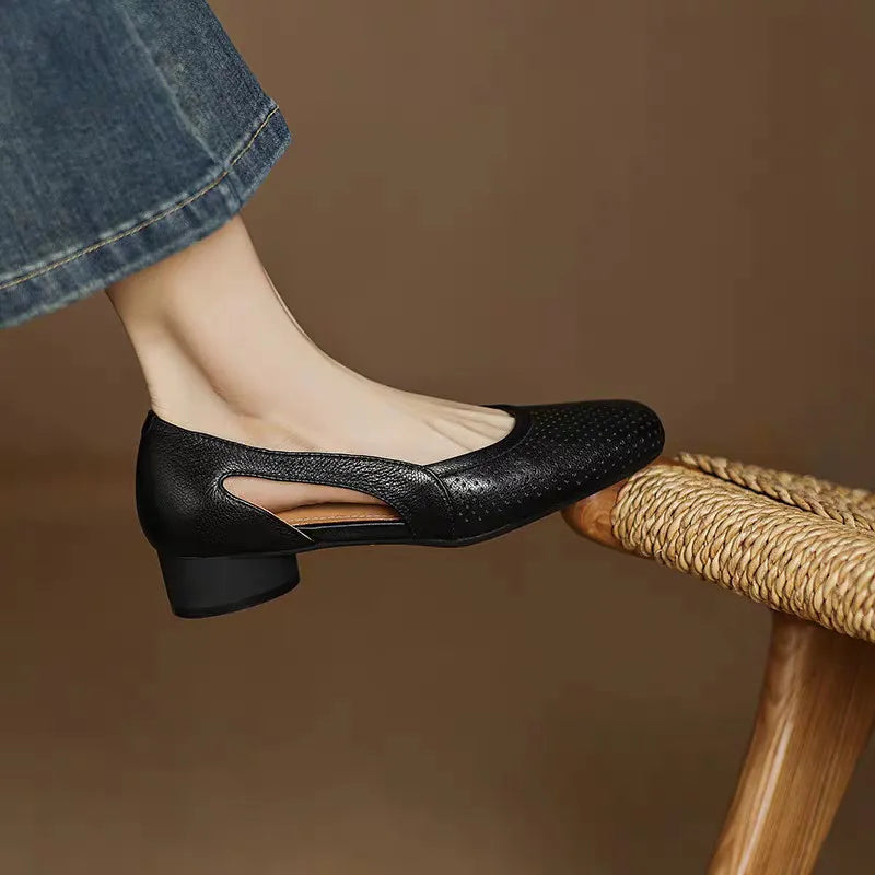 Zapatos vintage de piel suave
