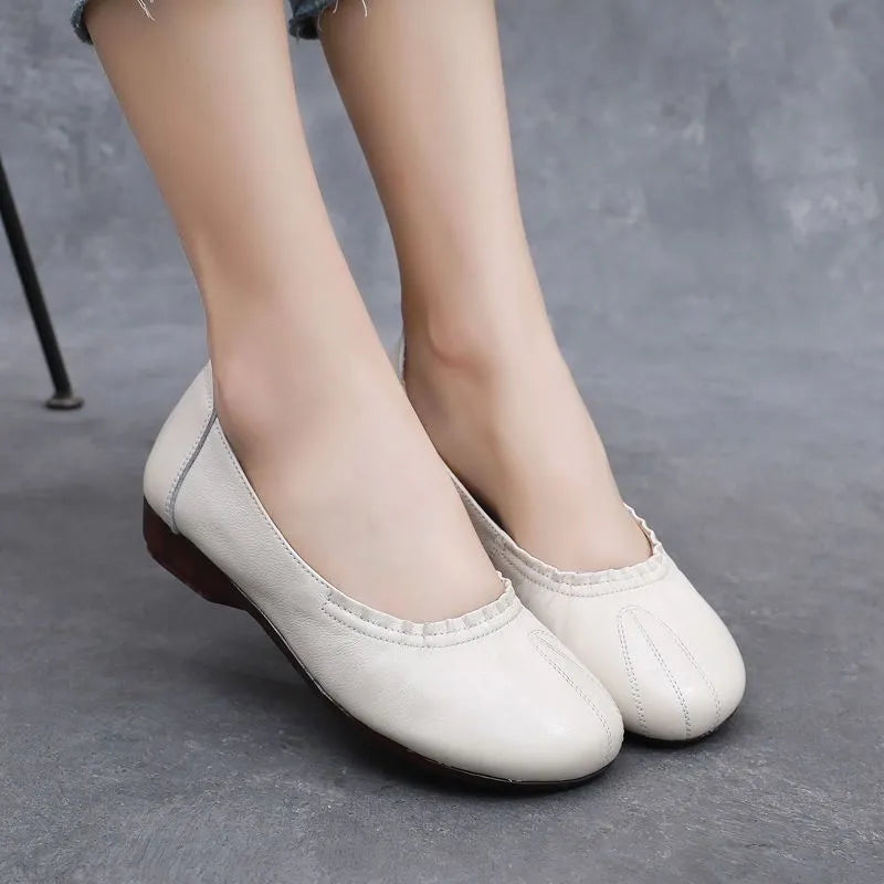 Zapatos cómodos de punta redonda para madre