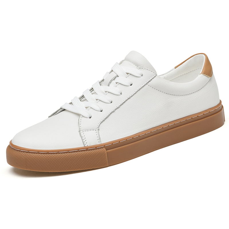 Zapatos de piel de vaca blancos