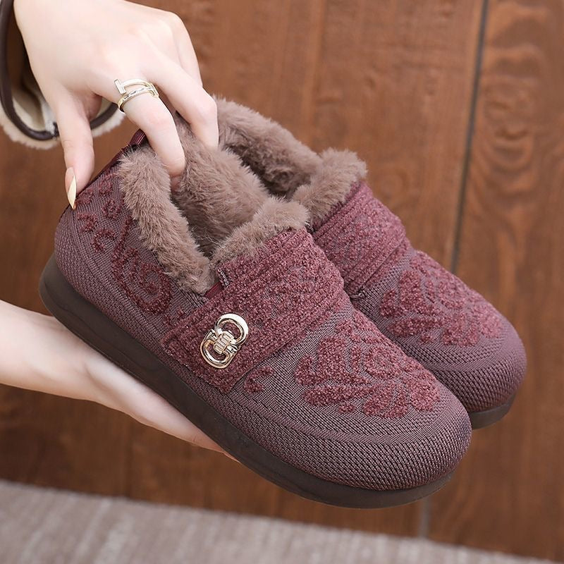 Zapatos de algodón grueso y cálido