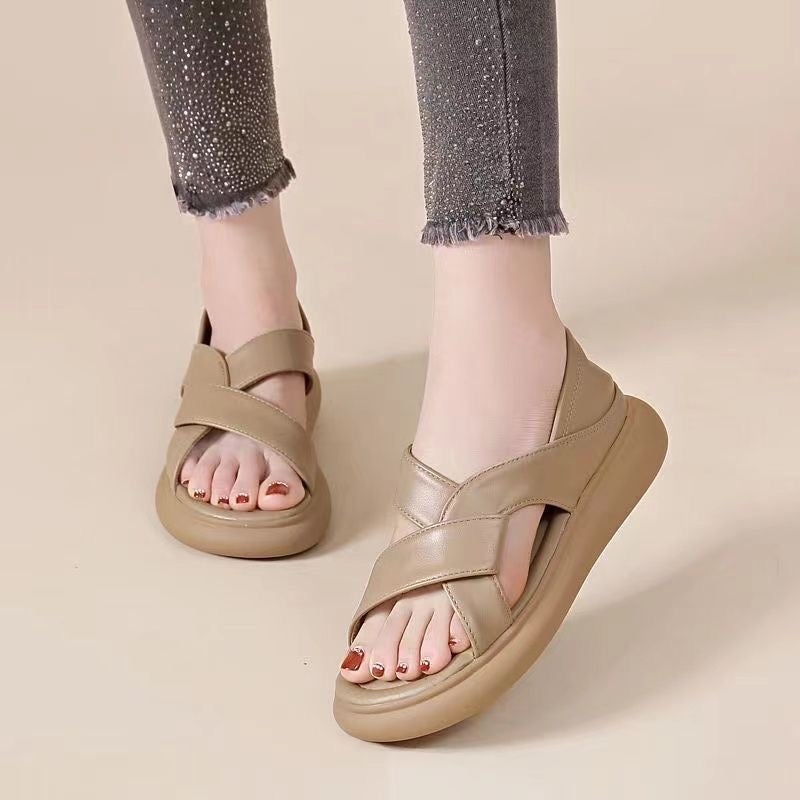 Sandalias de piel con suela suave
