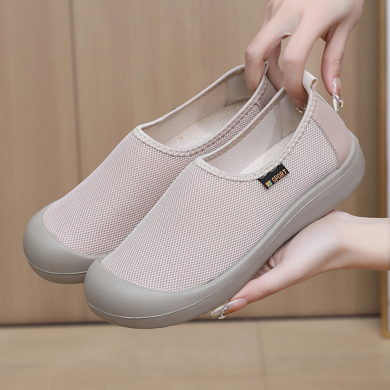 Zapatillas de tenis cómodas y de corte bajo sin cordones