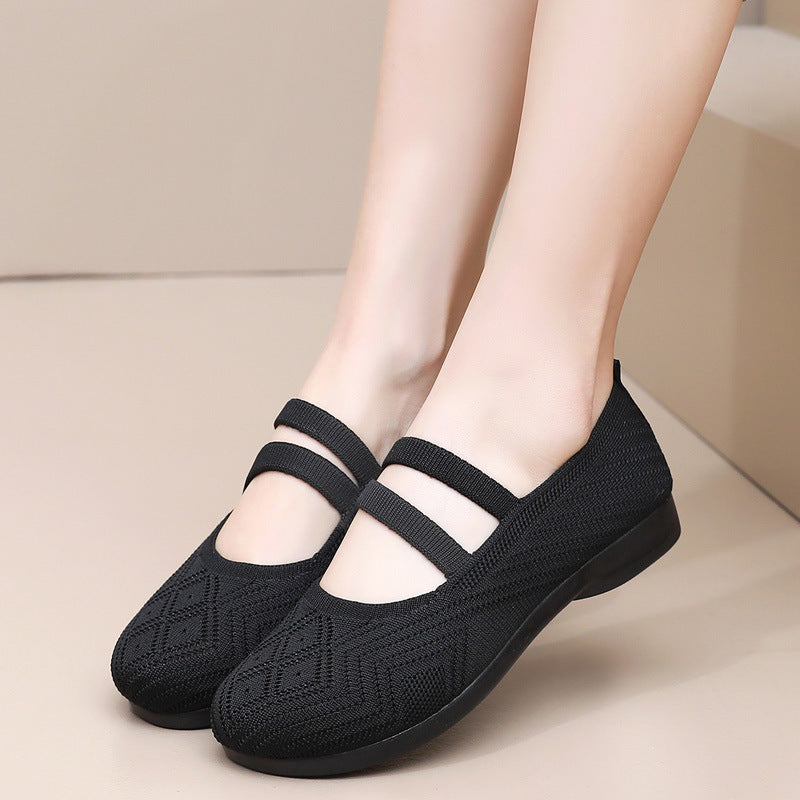 Zapatos de malla estampada