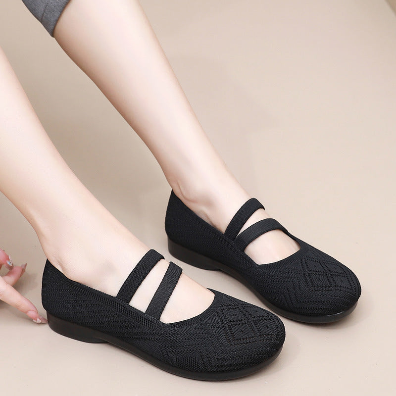 Zapatos de malla estampada
