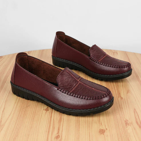 mocasines de punto de cruz