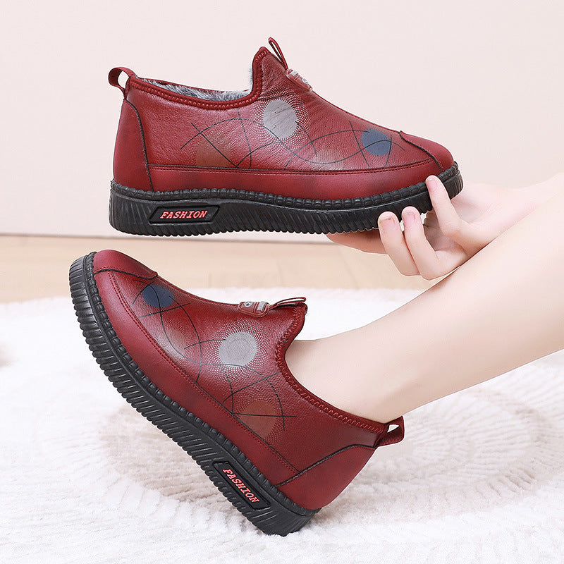 Zapatos nuevos de invierno (círculo de línea)
