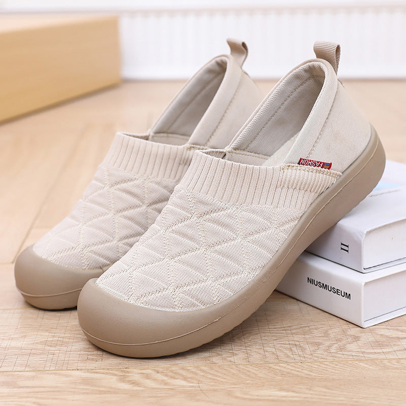 Los nuevos zapatos individuales femeninos son antideslizantes y suaves en primavera y otoño, y los zapatos perezosos son ligeros en suelas planas.