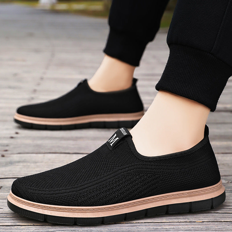 Zapatos casuales tejidos con mosca