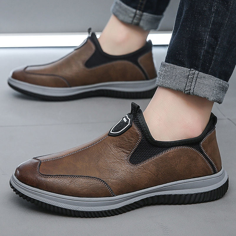Zapatos de cuero de suela blanda