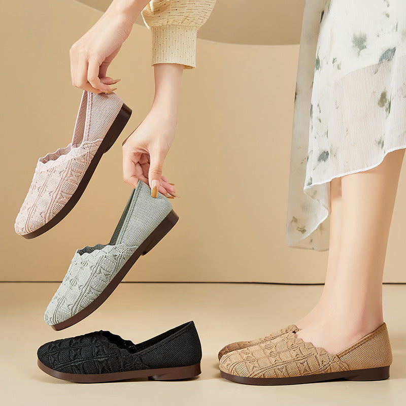 Nuevos zapatos casuales cómodos con encaje