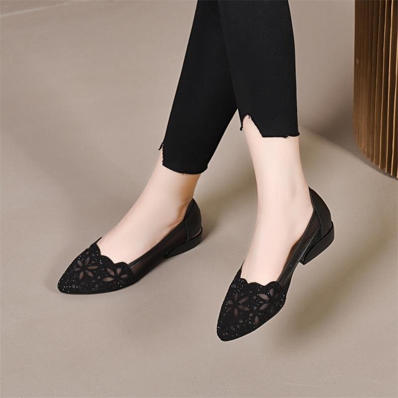 Sandalias de suela blanda de malla de verano