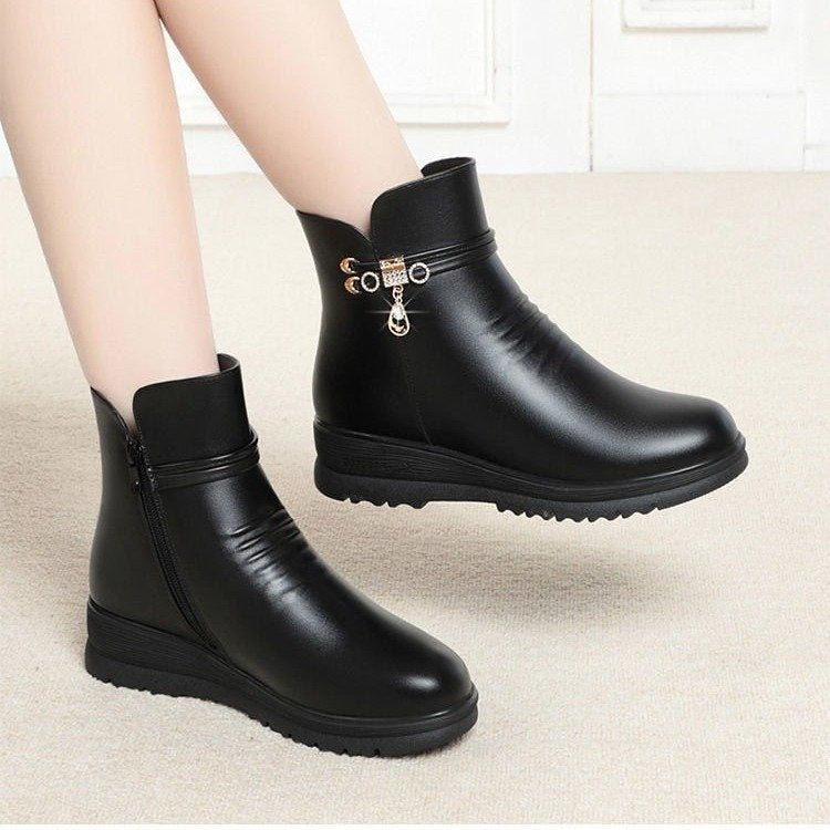 Botines Cómodos de Suela Gruesa para Mujer