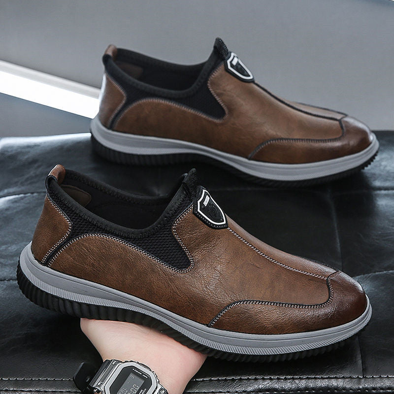 Zapatos de cuero de suela blanda