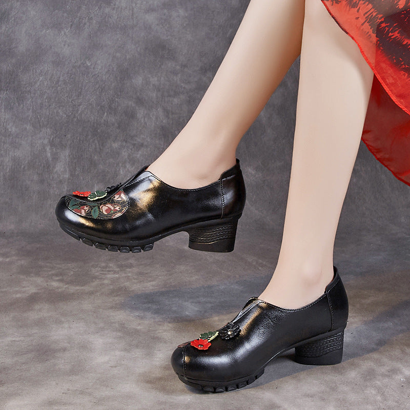 Zapatos de piel estampados
