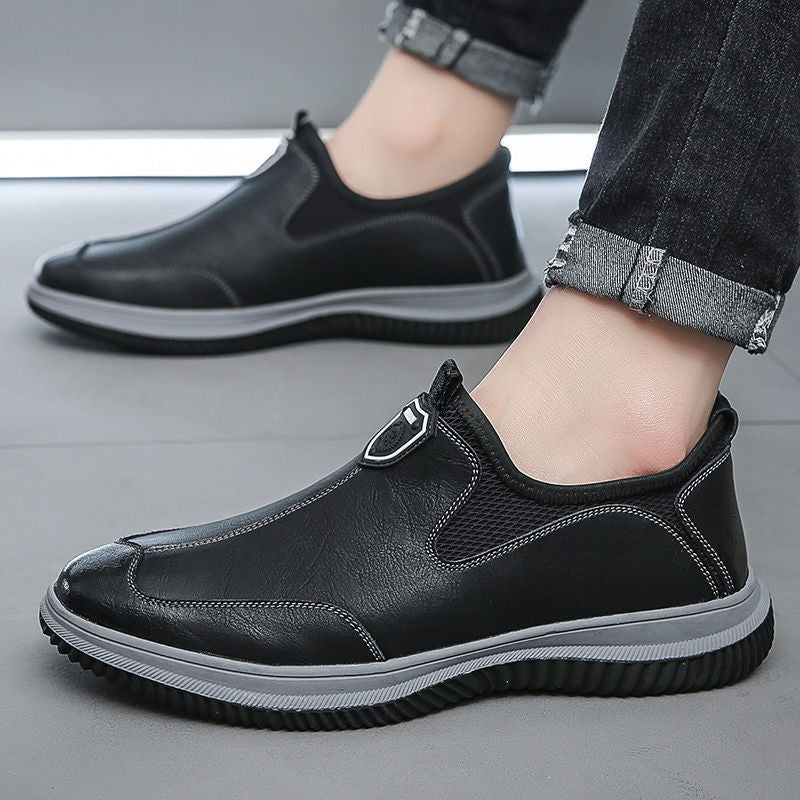 Zapatos de cuero de suela blanda