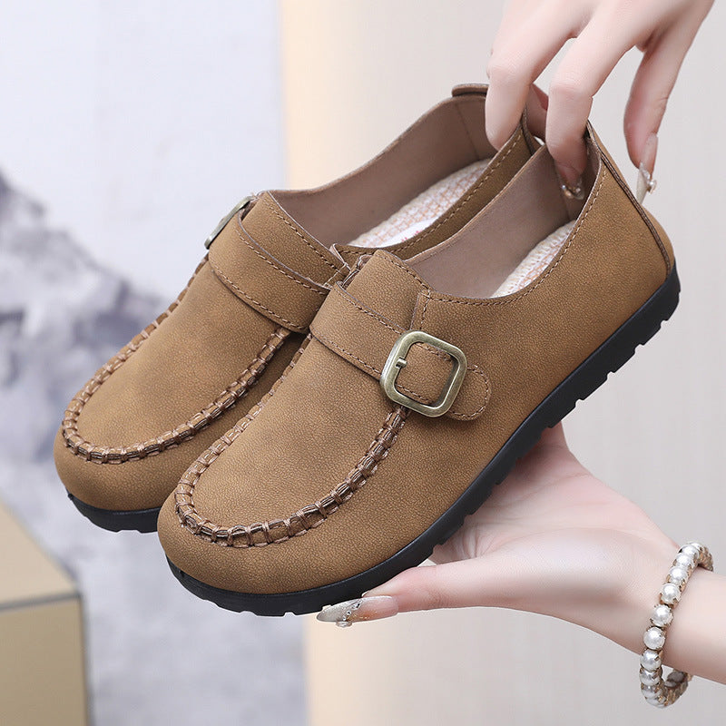 Mocasines cómodos antideslizantes de suela blanda