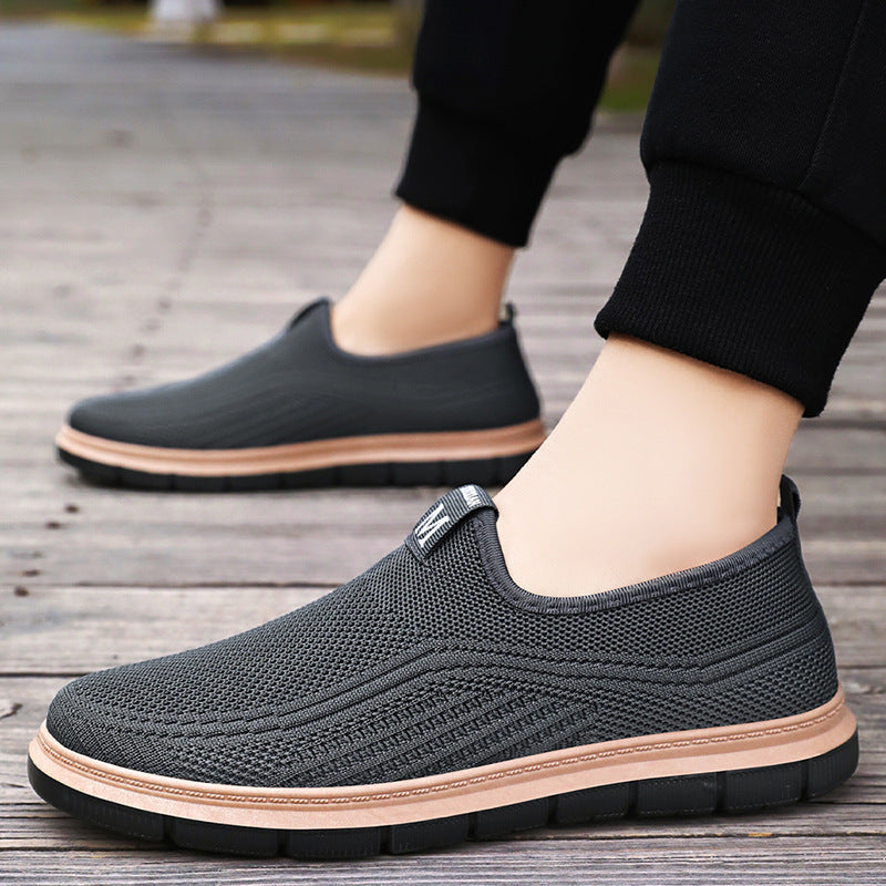 Zapatos casuales tejidos con mosca