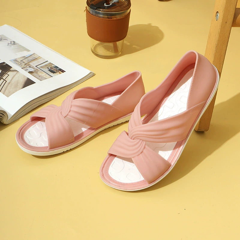 Sandalias planas casuales de verano