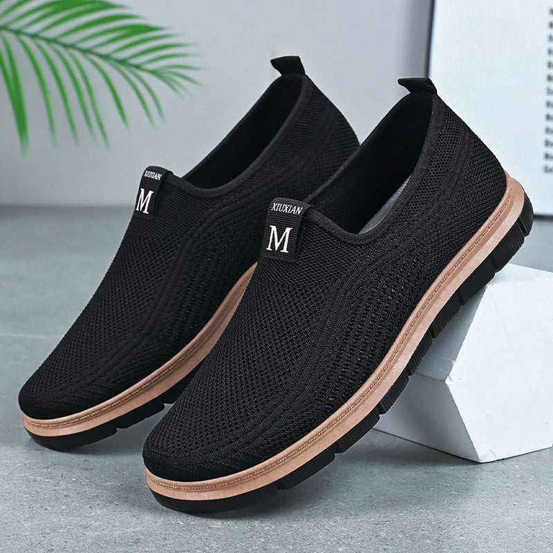 Zapatos casuales tejidos con mosca