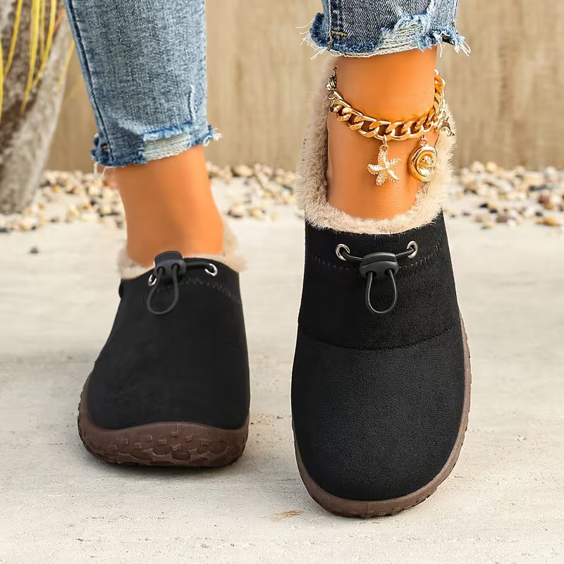 Zapatos cálidos sin cordones para mujer