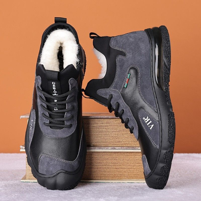 Zapatos de polar cómodos de invierno para hombre