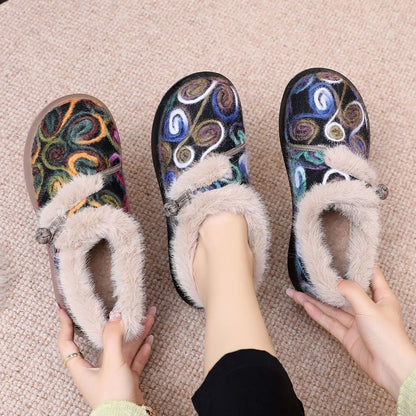 Zapatos de Invierno con Forro Cálido y Diseño Colorido