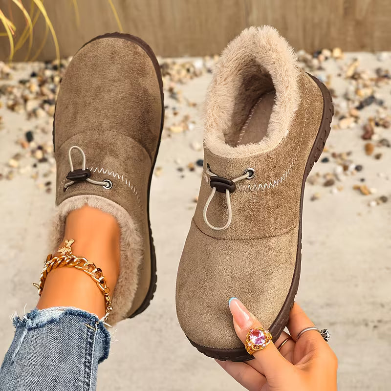 Zapatos cálidos sin cordones para mujer