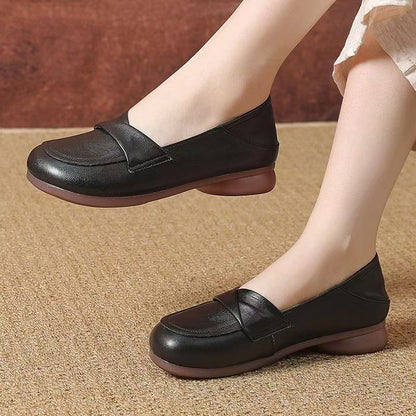 Zapatos de piel con suela blanda y tendón de ternera（x）