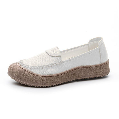 Zapatos de suela blanda 100% de piel de vaca auténtica.