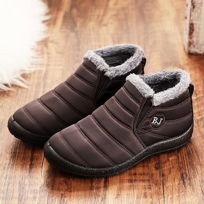 Botas de nieve suaves unisex con punta redonda