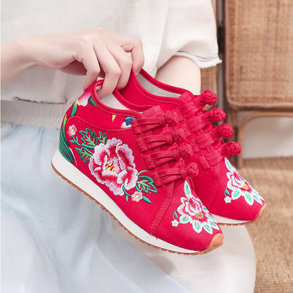 Zapatillas de lona bordada