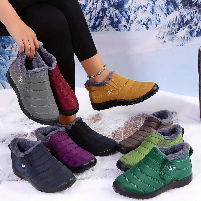 Botas de nieve suaves unisex con punta redonda