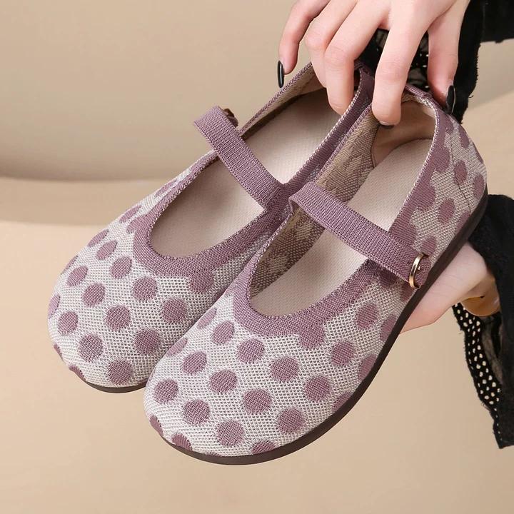 Zapatos Mary Jane con estampado de lunares