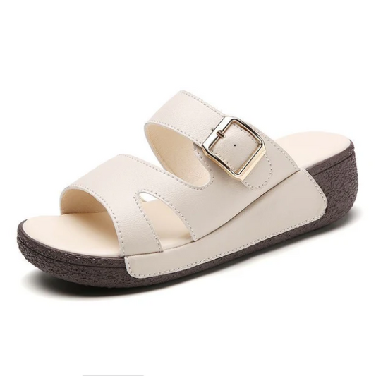 Zapatillas antideslizantes con tacón de cuña