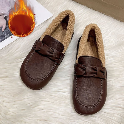Mocasines de mujer (estilo invierno)