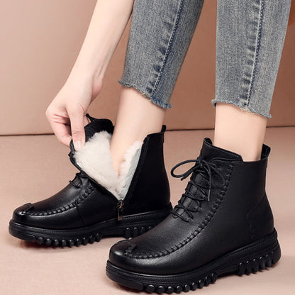 Botas de piel suave antideslizantes