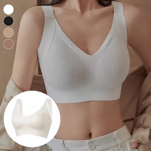 🔥Compra 1 y llévate 3: Sujetador push-up acanalado sin aros ajustable para mujer