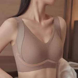 🔥Compra 1 y llévate 3: Sujetador push-up acanalado sin aros ajustable para mujer
