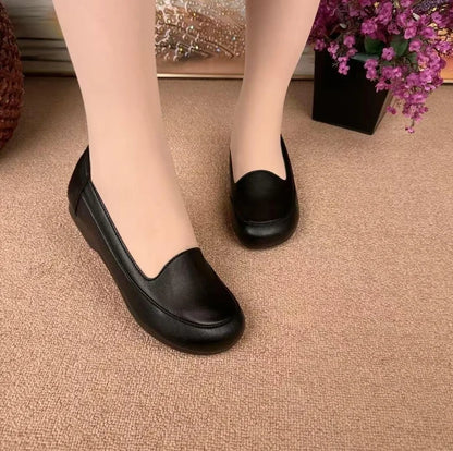 Zapatos de piel suaves y cómodos para mujer