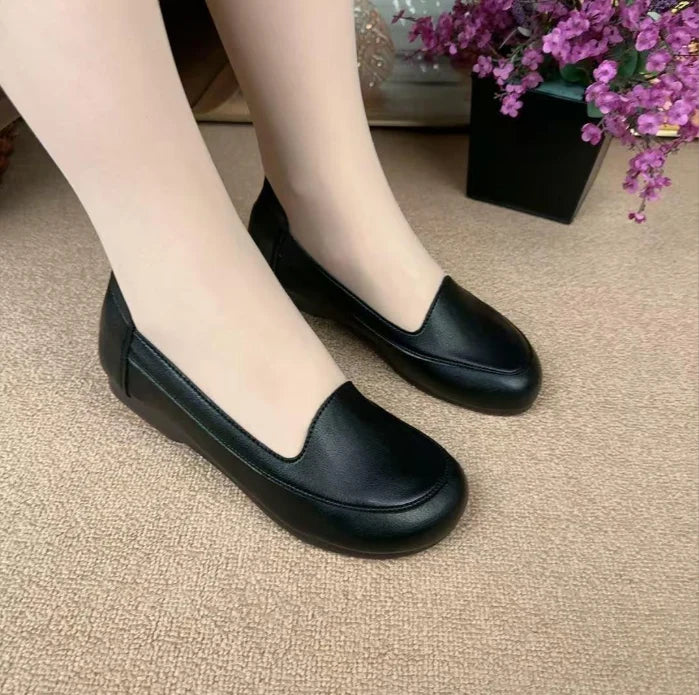 Zapatos de piel suaves y cómodos para mujer