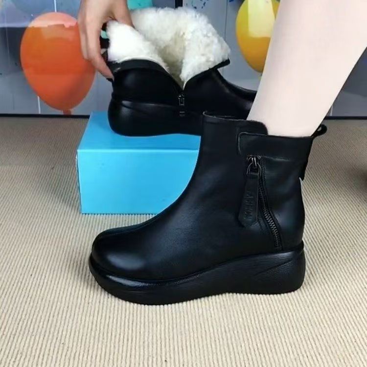 Botines Negros de Plataforma para Mujer