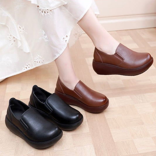 Zapatos ortopédicos de cuero cómodos